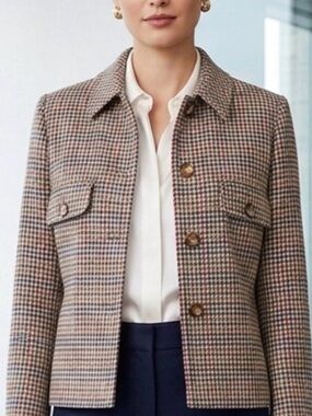 Valentino Italy Miss V Wool Blazer